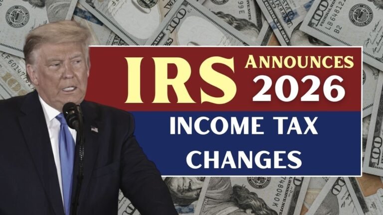 IRS Announces 2026 Income Tax Changes