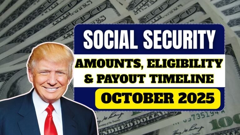 Social Security Checks October 2025 – Amounts, Eligibility & Payout Timeline